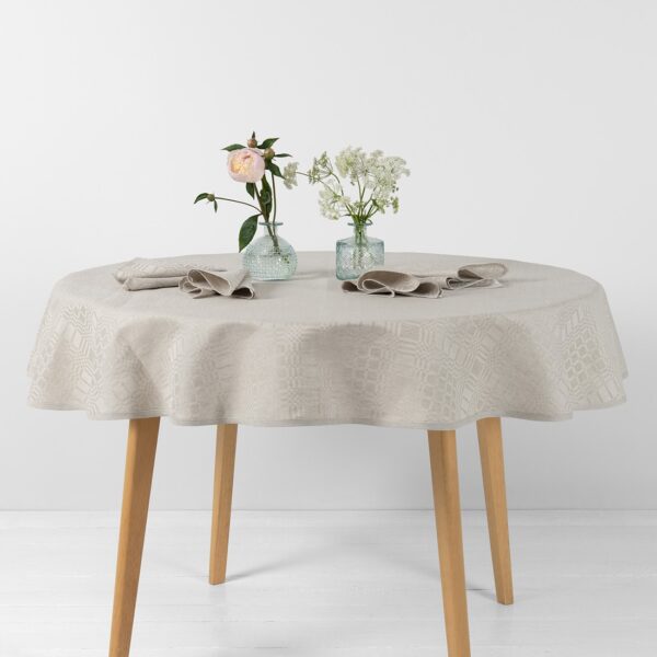 CAMPO Nappe ronde/ovale beige