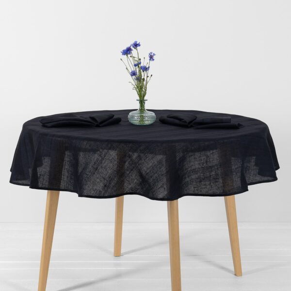 ISLA Nappe ronde/ovale noir-bleu