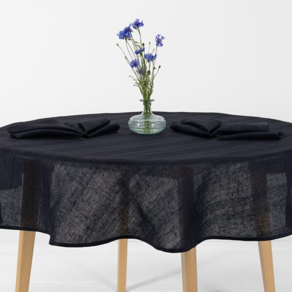 ISLA Nappe ronde/ovale noir-bleu – Image 2