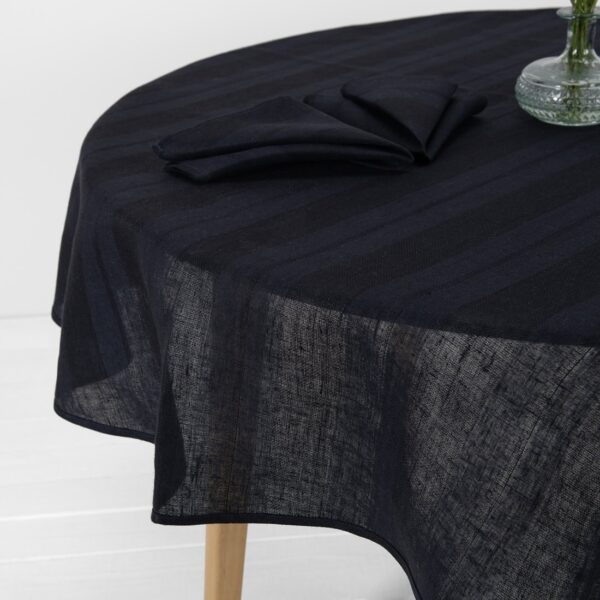 ISLA Nappe ronde/ovale noir-bleu – Image 3