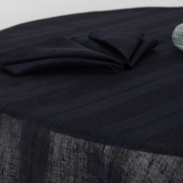 ISLA Nappe ronde/ovale noir-bleu – Image 4