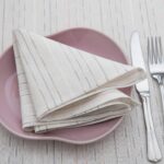RIGA Serviette de table blanche