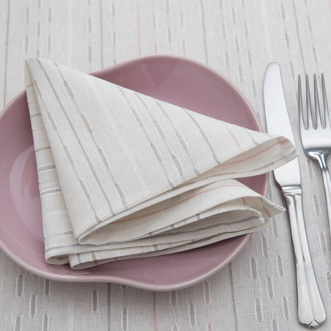 RIGA Serviette de table blanche