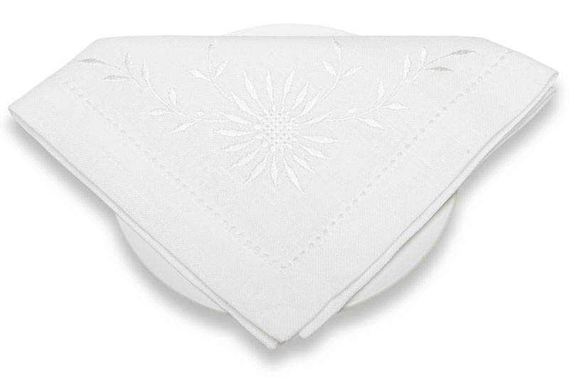 DEIZA Serviette de table blanche