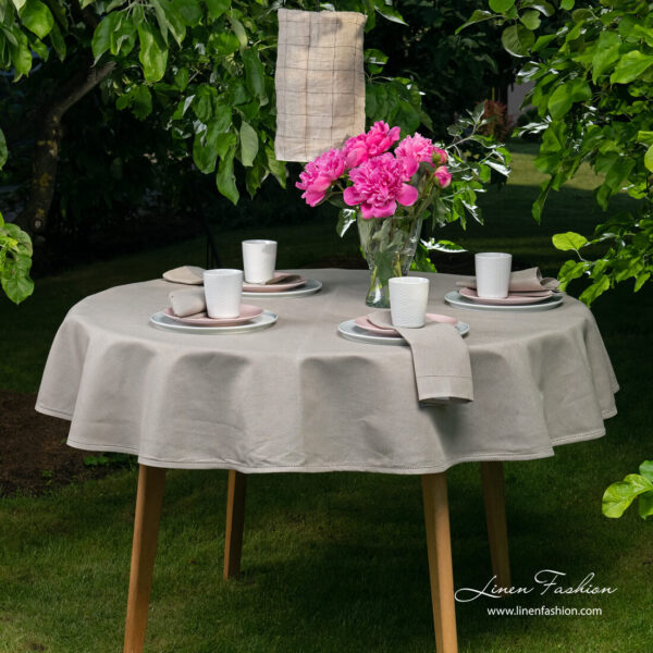 LUNA Nappe ronde/ovale naturelle