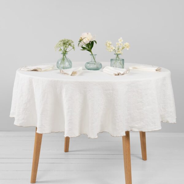 ARVO Nappe ronde blanche