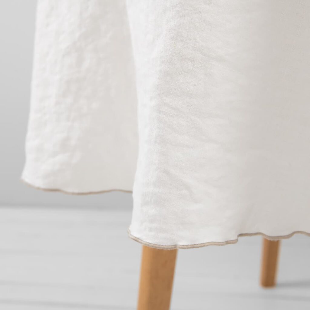 ARVO Nappe ronde blanche 2 ARVO Nappe ronde blanche – Image 2