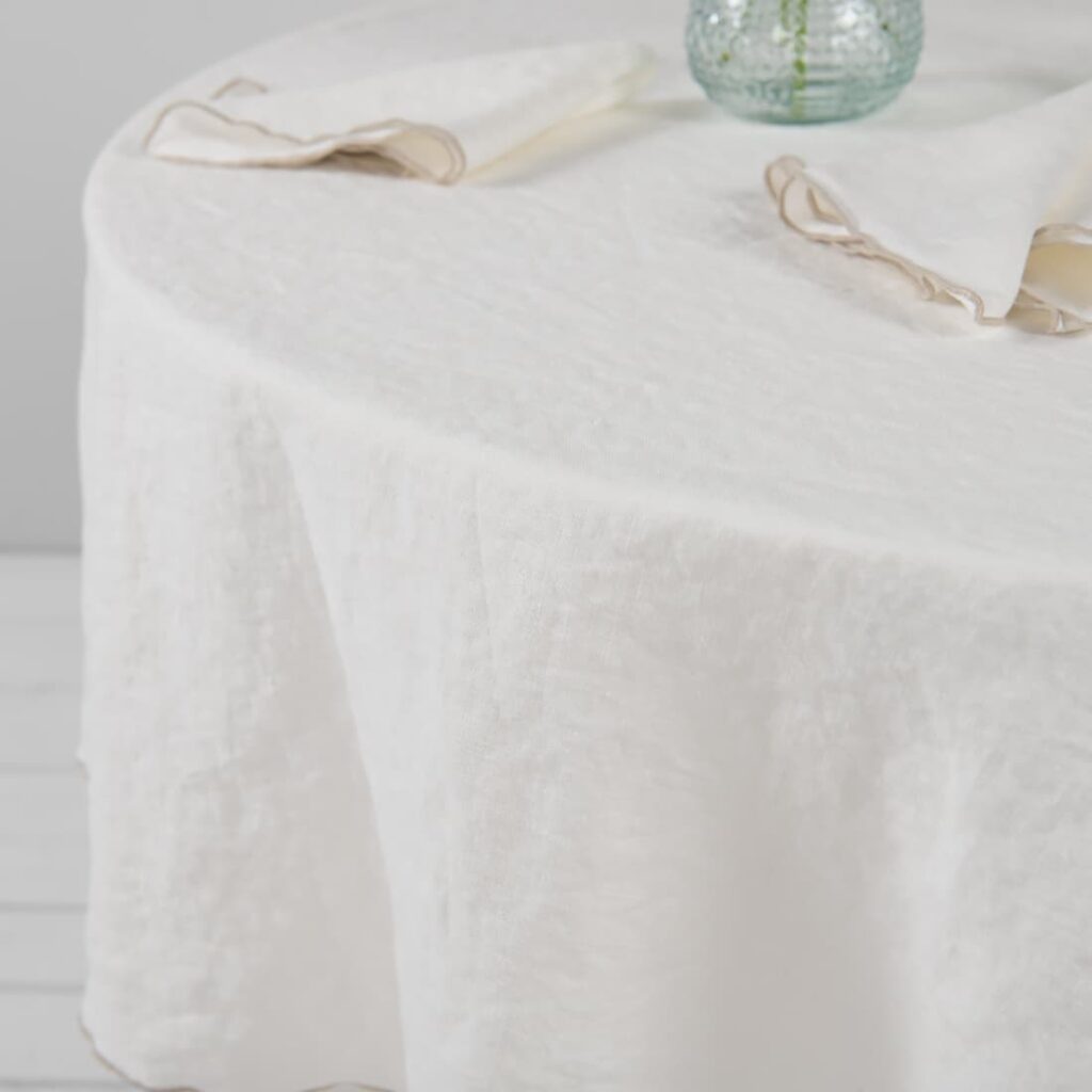 ARVO Nappe ronde blanche 3 ARVO Nappe ronde blanche – Image 3