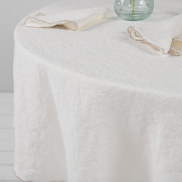 ARVO Nappe ronde blanche – Image 3
