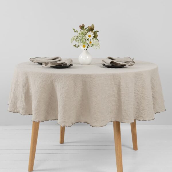 ARVO Nappe ronde lin naturel