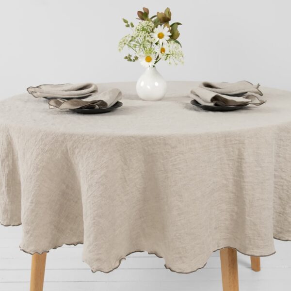 ARVO Nappe ronde lin naturel – Image 4
