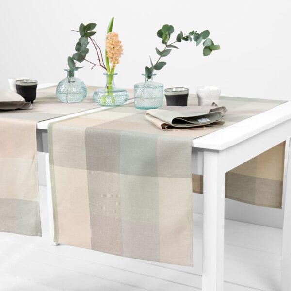 NATA Chemin de table verdâtre