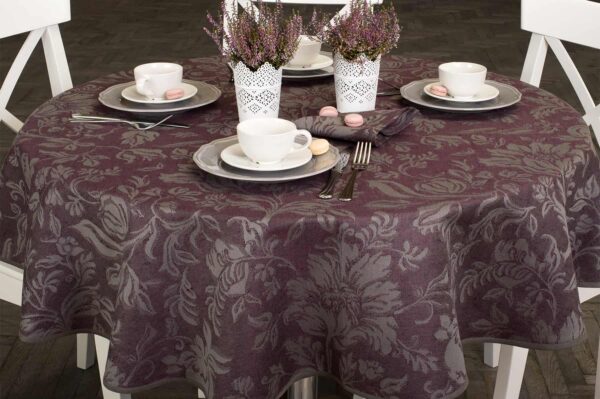 GARDA Nappe ronde/ovale violette