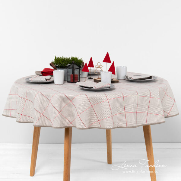 NATA Nappe ronde/ovale grise