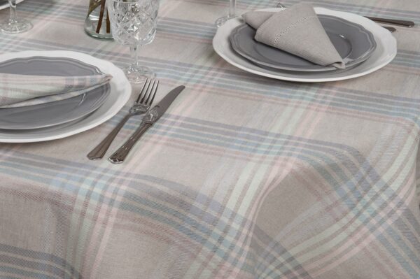 DELTA Nappe ronde/ovale gris clair – Image 2