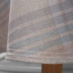 DELTA Nappe ronde/ovale gris clair