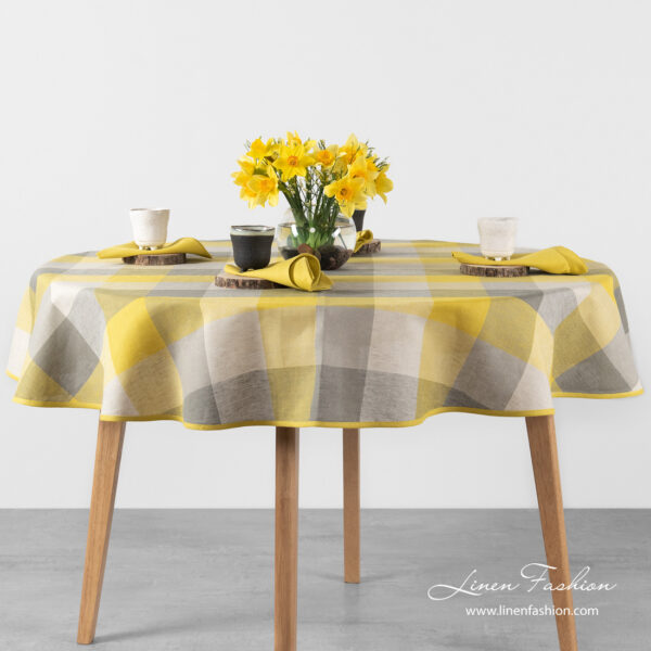 KARO Nappe ronde jaune