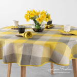 KARO Nappe ronde jaune
