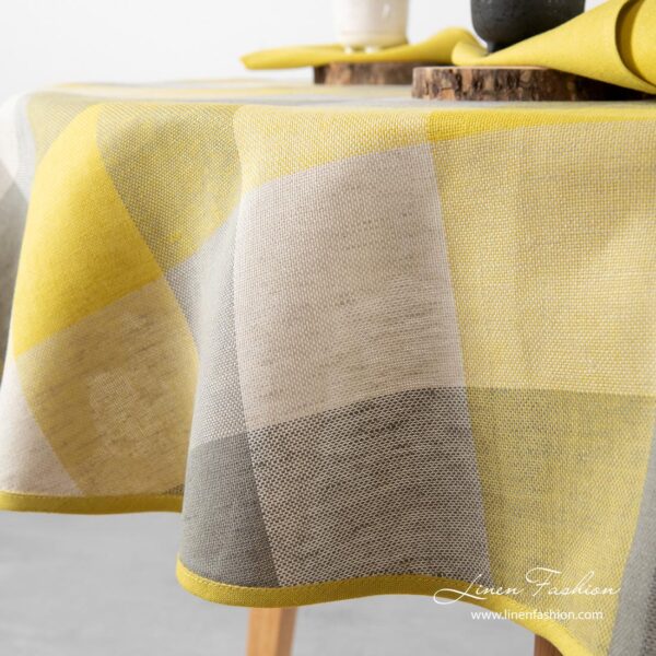 KARO Nappe ronde jaune – Image 2