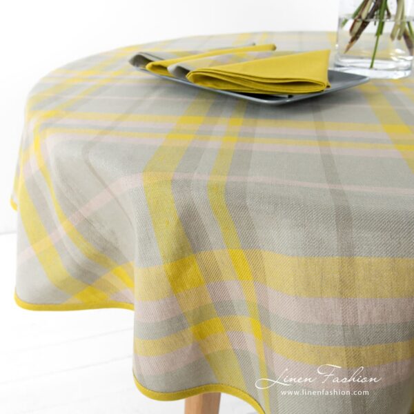 LOZANA Nappe ronde/ovale gris jaune – Image 4