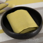 MIMOSA Serviette de table jaune
