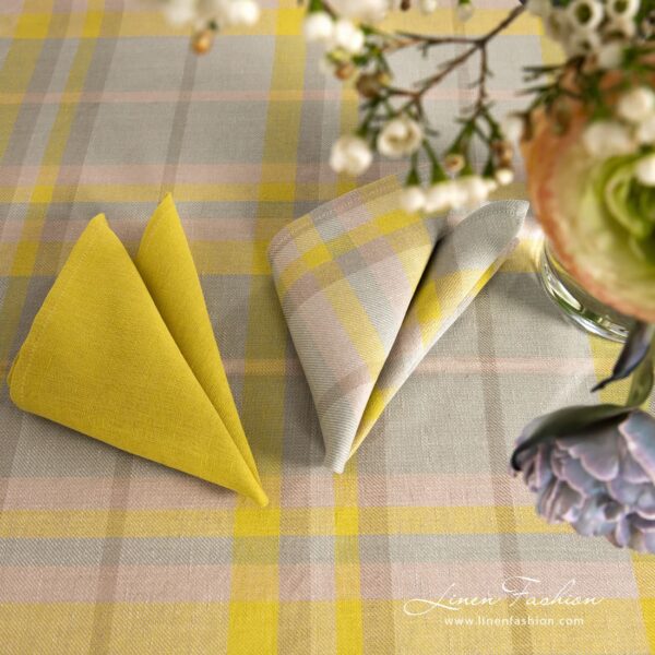 LOZANA Nappe jaune grise – Image 7