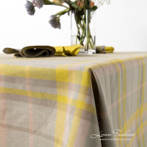 LOZANA Nappe jaune grise – Image 4