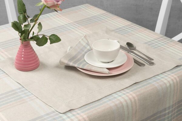 BIGA Set de table gris clair