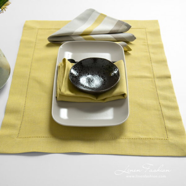 MIMOSA Set de table jaune – Image 2