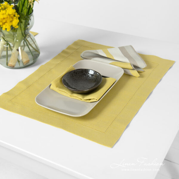 MIMOSA Set de table jaune