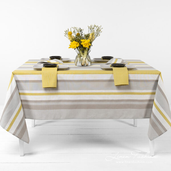 MIMOSA Nappe jaune grise