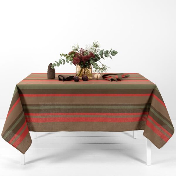 MIMOSA Nappe rouge marron