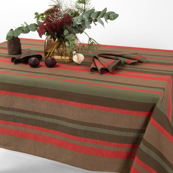 MIMOSA Nappe rouge marron – Image 2