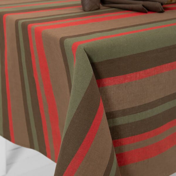 MIMOSA Nappe rouge marron – Image 3