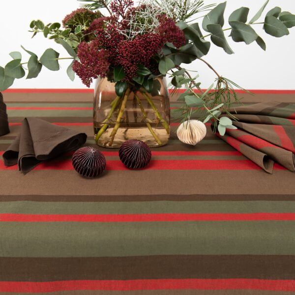 MIMOSA Nappe rouge marron – Image 5