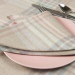 DELTA Serviette de table gris clair