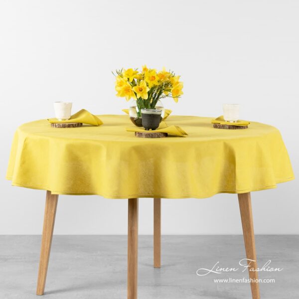 LUNA Nappe ronde / ovale jaune