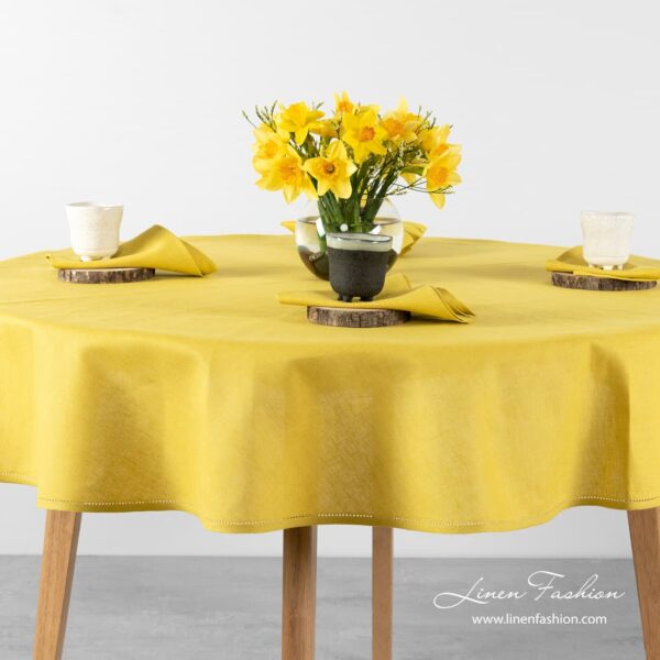 LUNA Nappe ronde / ovale jaune – Image 2