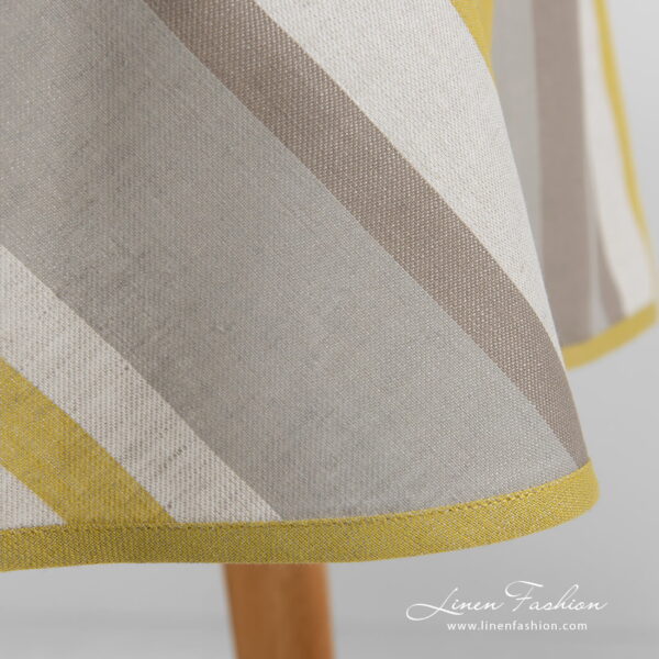 MIMOSA Nappe ronde/ovale gris jaune – Image 5