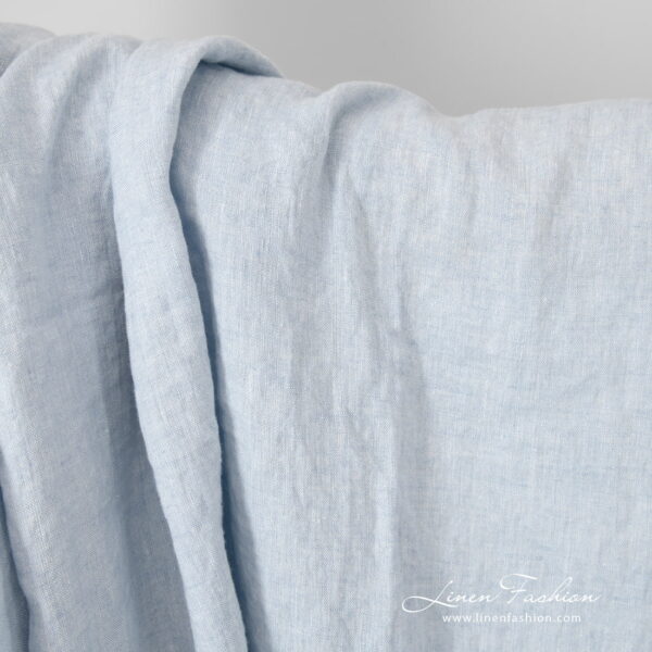 washed blue linen medium weight.