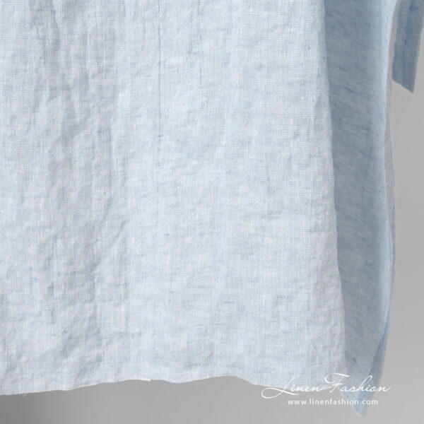 washed blue linen, plain.