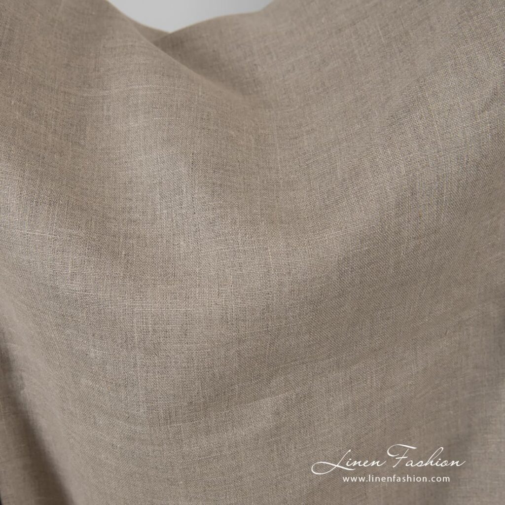 Tissu pur lin uni, coloris lin naturel 3 Natural linen fabric, perfect for home textile and clothes