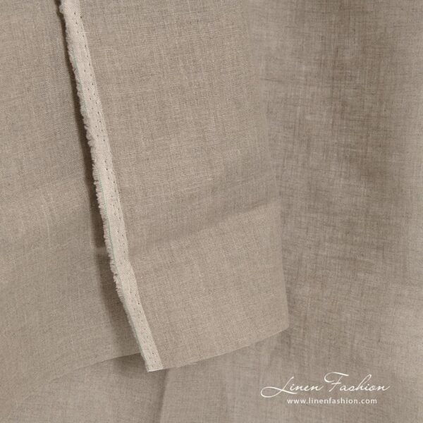 100% linen fabric in natural color