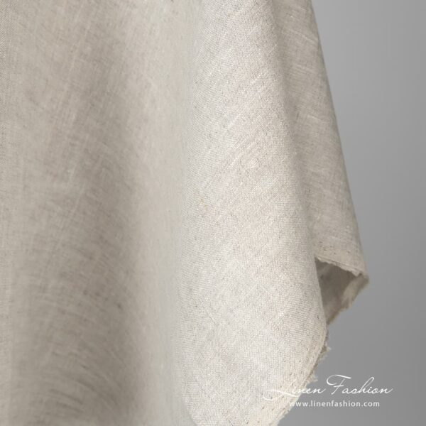 Linen fabric in light grey can be used to make many home decor and clothing items