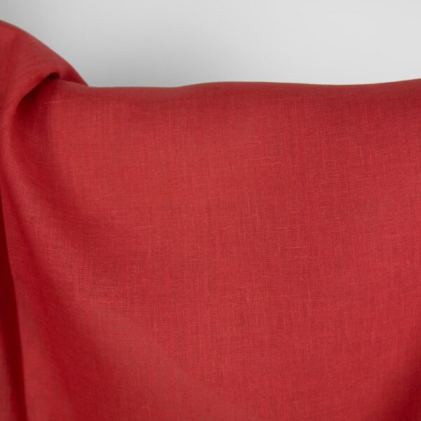 Tissu de lin de couleur cardinale – Image 3