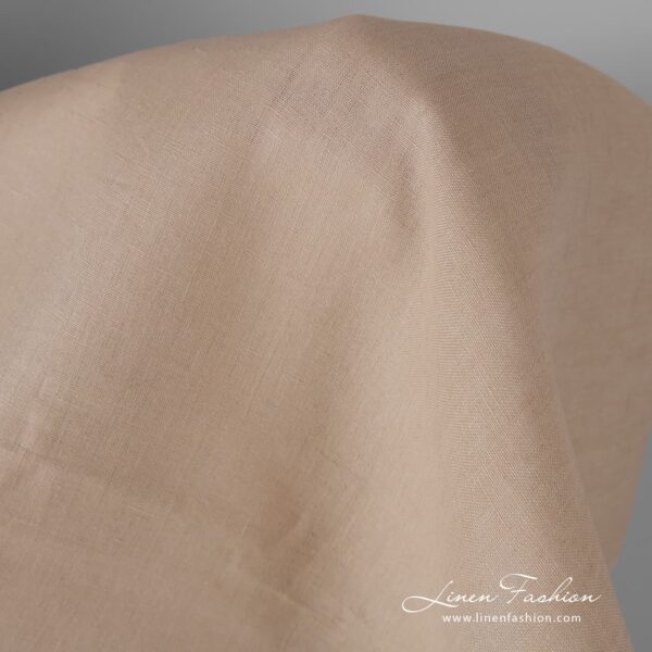 100% linen fabric in light sand colour.