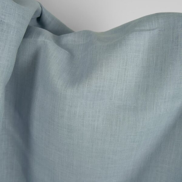 Linen fabric light bluish green texture