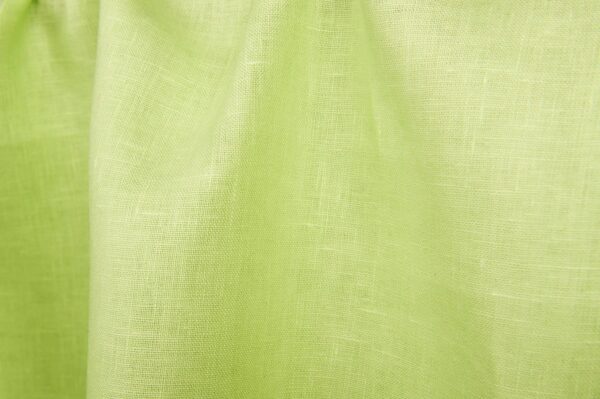 Tissu de lin de couleur vert lime