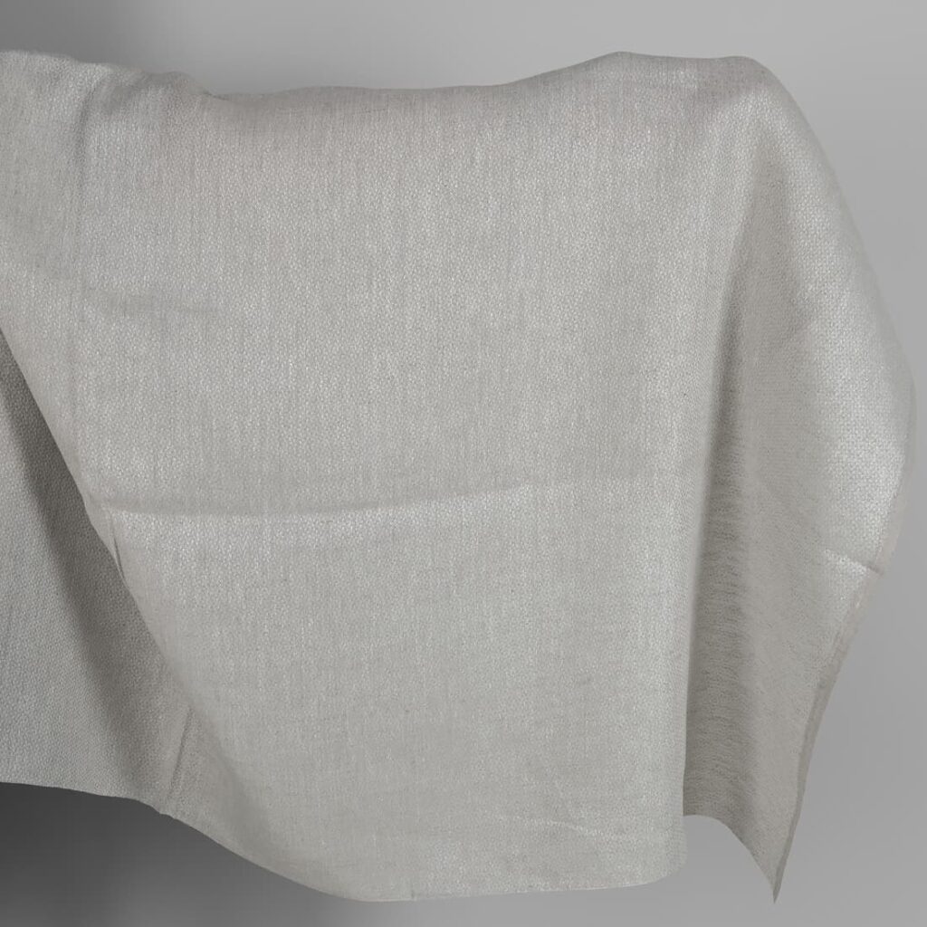 Tissu en lin beige à motifs de losanges 1 Beige linen fabric in a diamond pattern