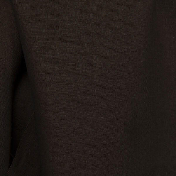 Linen dark brown fabric